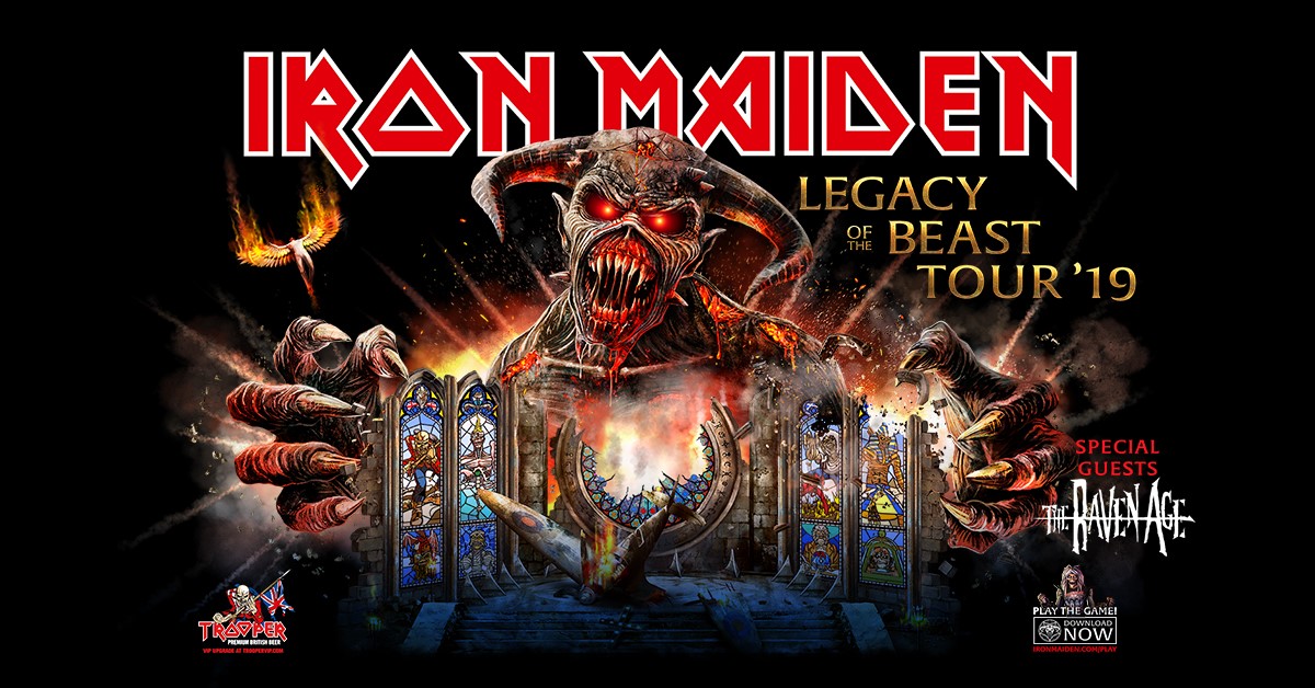 Image result for iron maiden 2019 tour