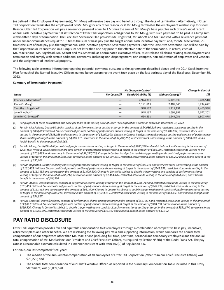 Otter Tail Corporation 2023 Proxy Statement