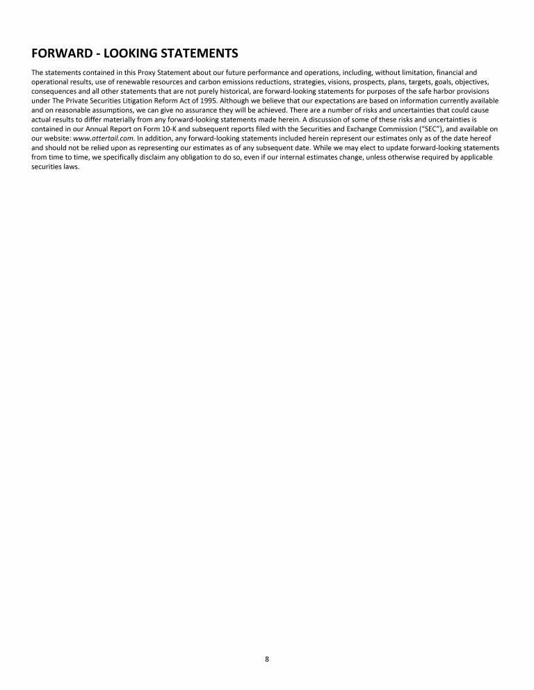 Otter Tail Corporation 2023 Proxy Statement