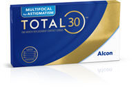 TOTAL30® Multifocal for Astigmatism World's Only Multifocal Toric Contact Lens with Water Gradient Technology.
